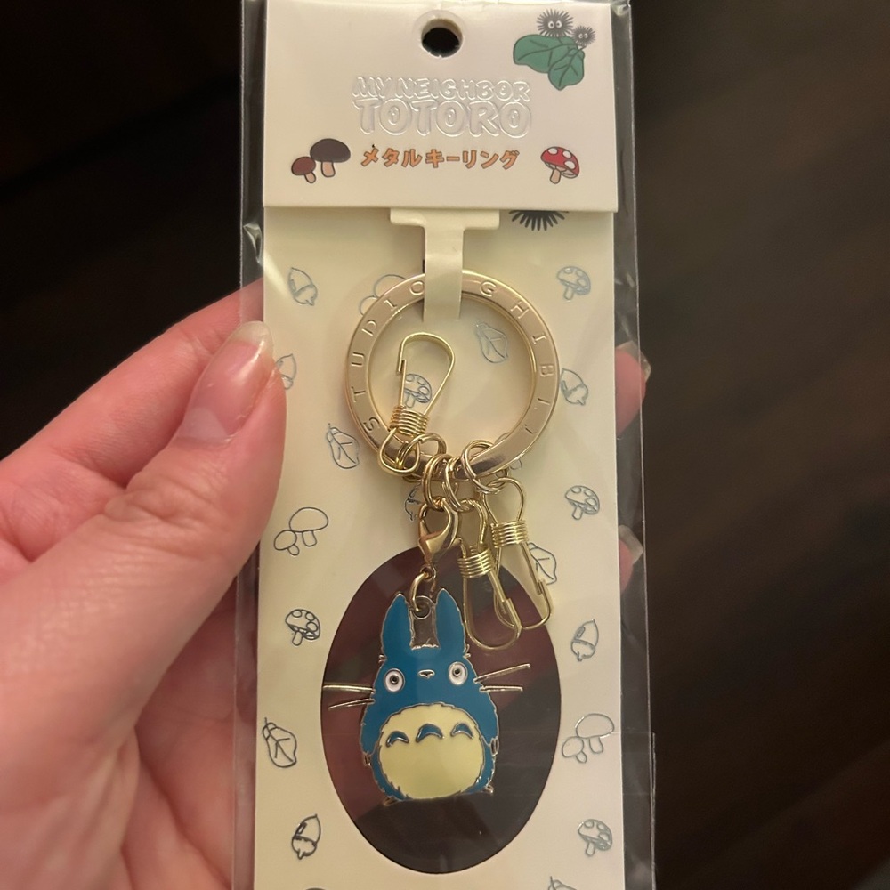 My Neighbor Totoro Blue Keychain